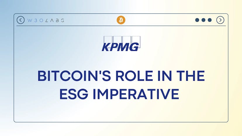 cover image for Bitcoin's Role in ESG: Building a Sustainable and Inclusive Future